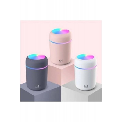 H2o USB'li ve Işıklı Ultrosonik Hava Nemlendirici Ve Buhar Makinesi -3 Renk Seçeneği